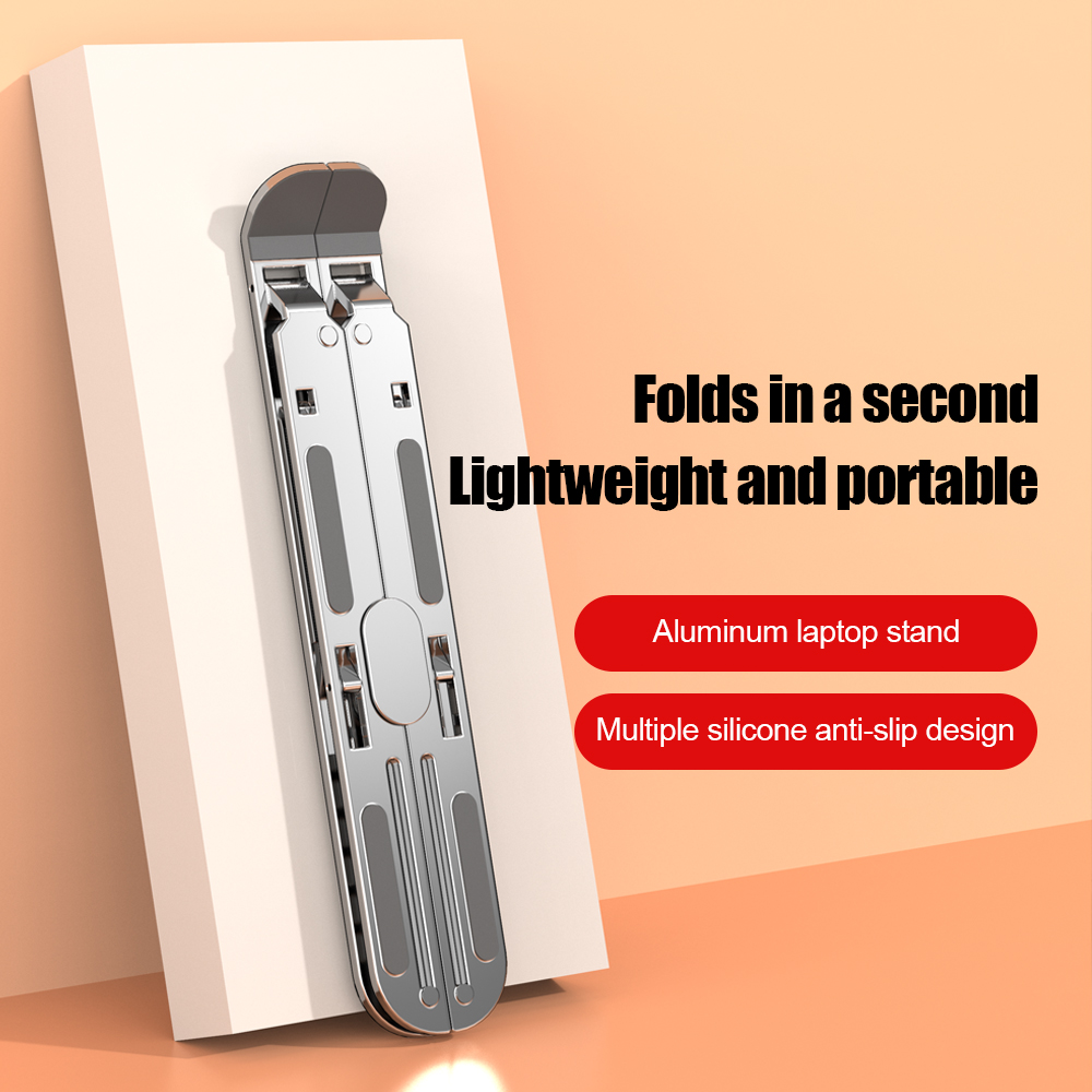 Laptop Ergonomic Accessories - Aluminum Alloy Laptop Holder Stand Adjustable