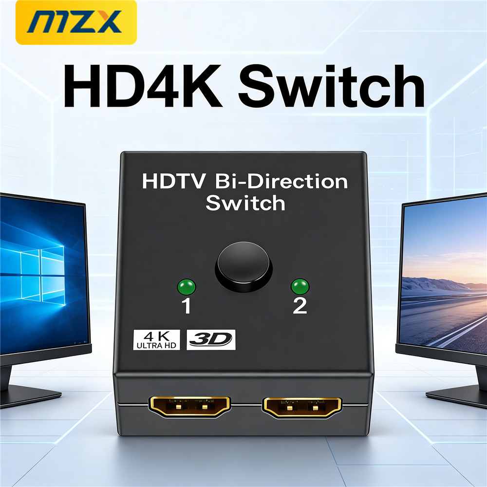 Xbox Laptop Accessories - MZX 4K HDMI-compatible Switch 2-In-1-Out KVM