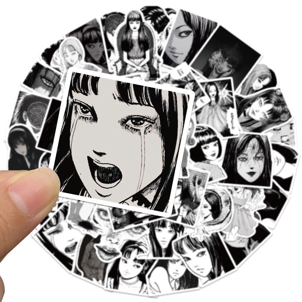 Laptop Accessories Girly - 50Pcs Japanese Horror Anime Tomoe Girl