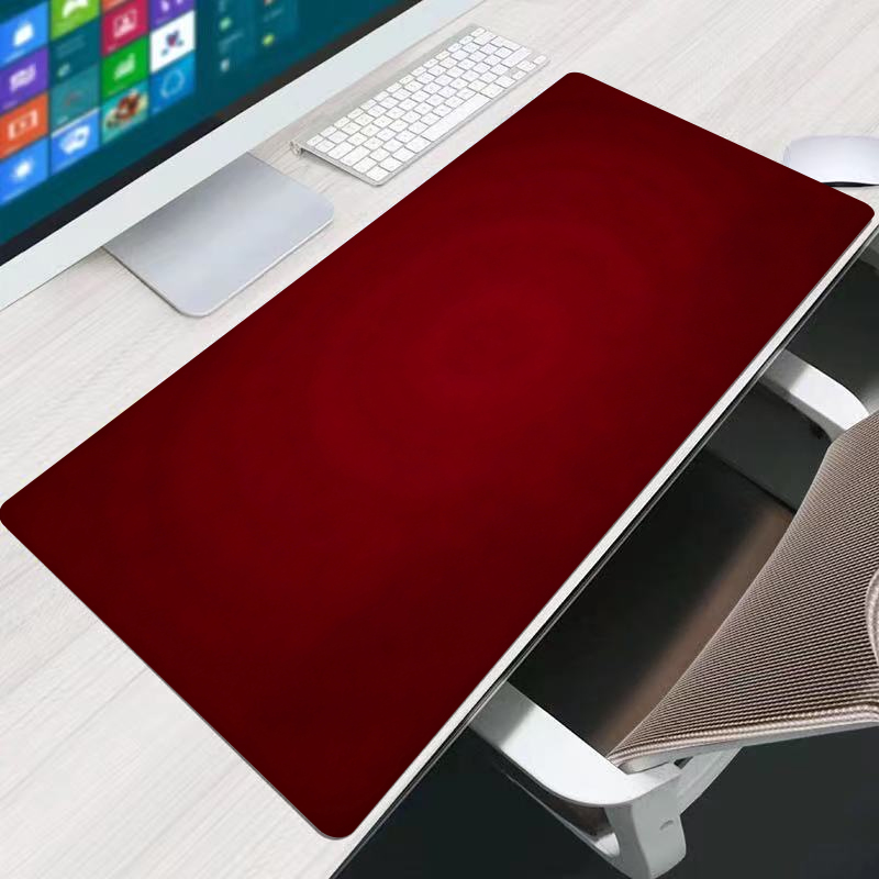 Laptop Office Accessories - Red Mouse Pad Office Extended Desk