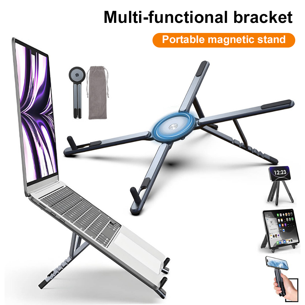 Laptop Office Accessories - Portable Magnetic Phone Holder & Selfie