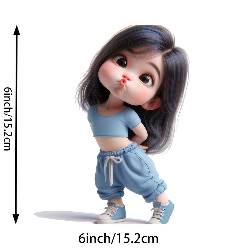 Cute Cartoon Girl Waterproof V - Laptop Accessories For Girls recension och pris