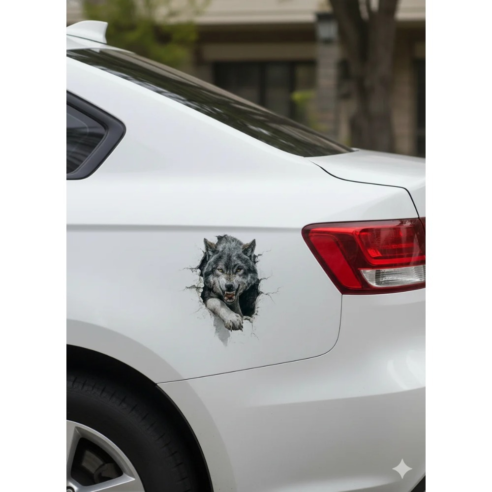 Howling Grey Wolf Peeking Aest - Laptop Unique Accessories recension och pris