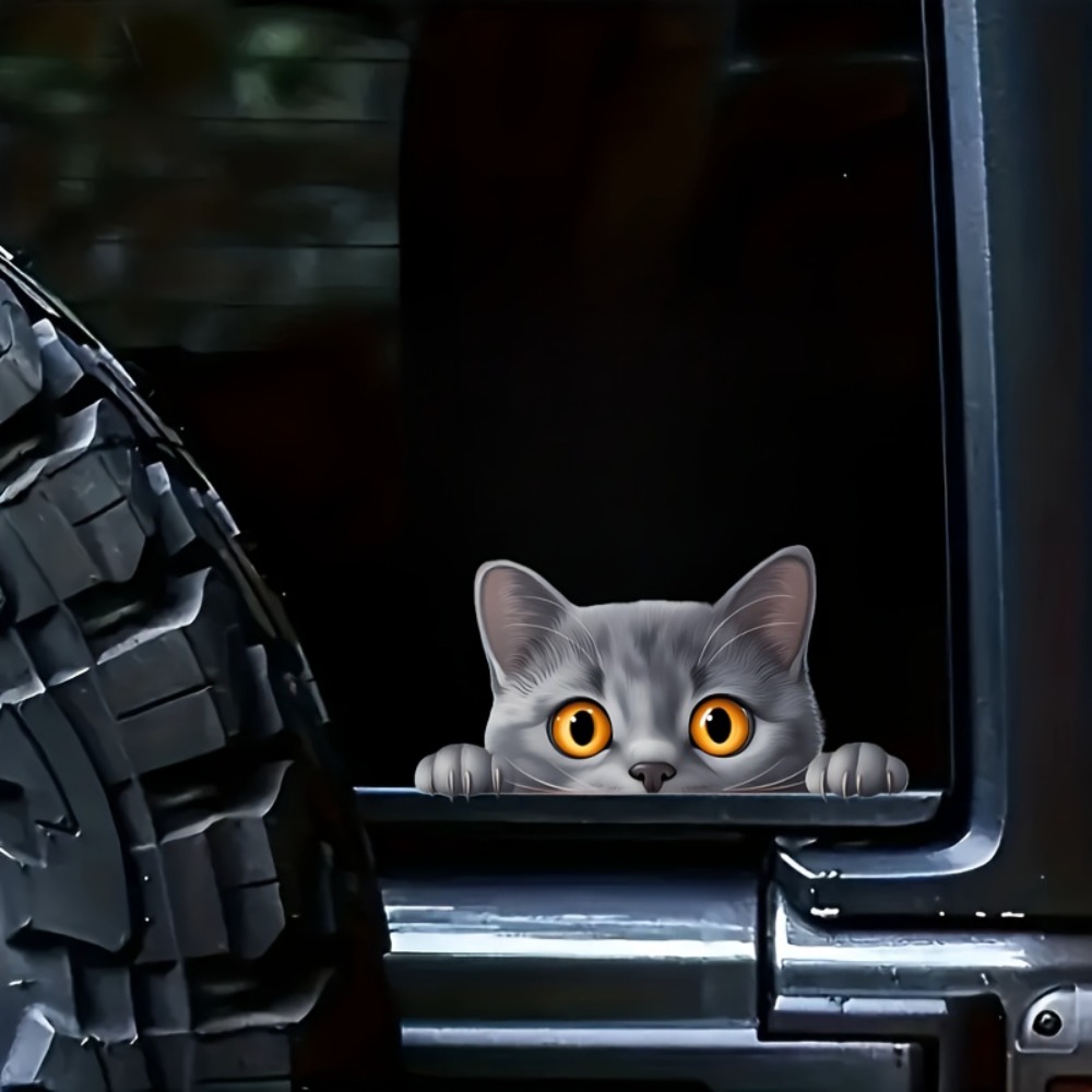 A Small Gray Cat Cute Car Lapt - Laptop Unique Accessories recension och pris