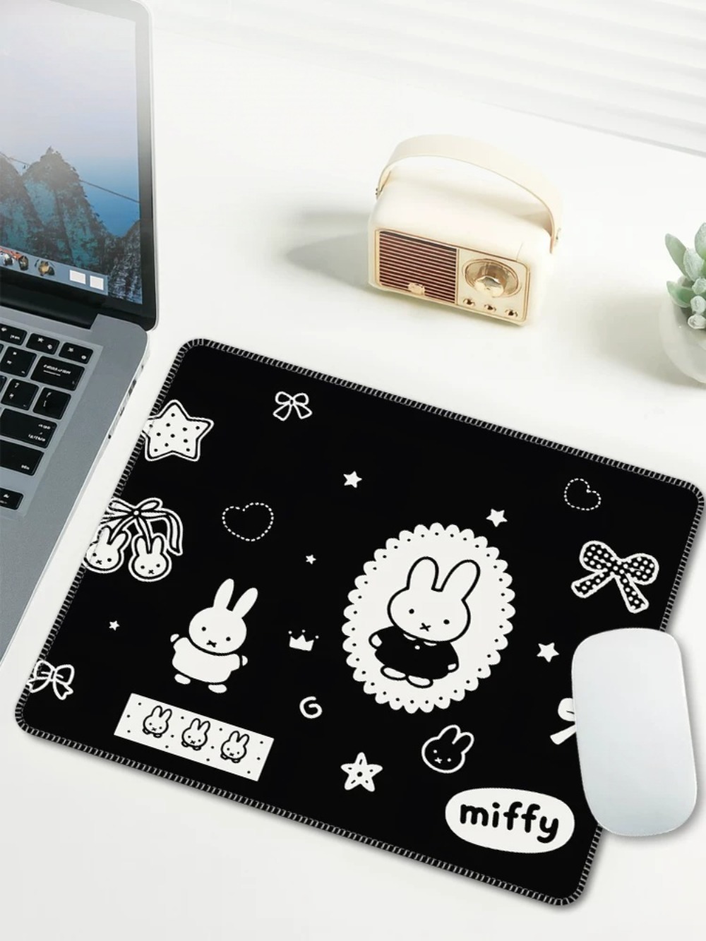 Cartoon Miffy Mouse Pad Small  - Laptop Office Accessories recension och pris