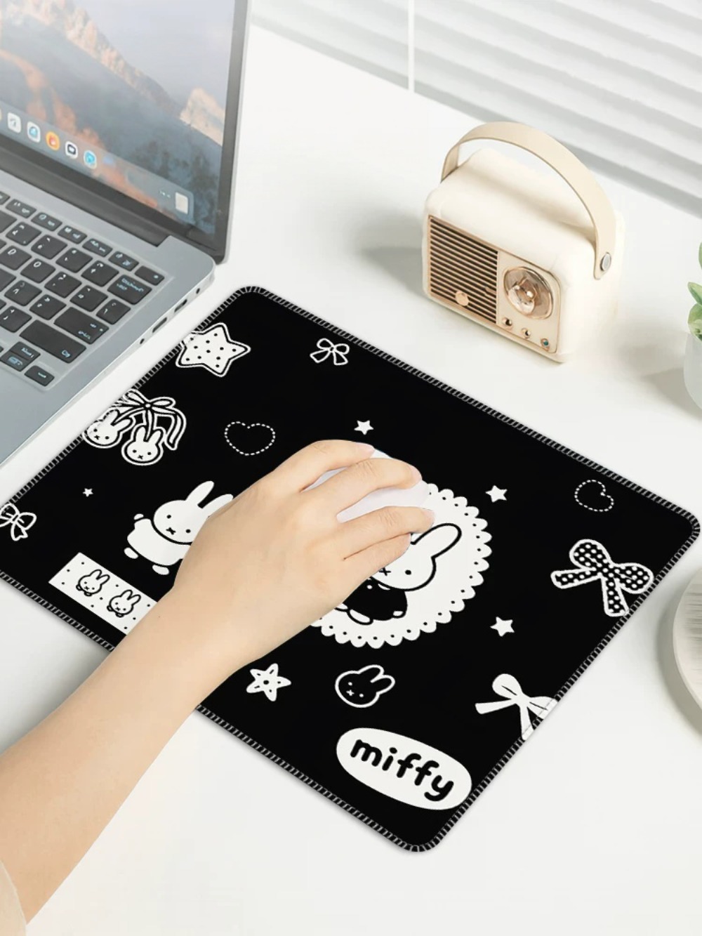 Cartoon Miffy Mouse Pad Small  - Laptop Office Accessories recension och pris