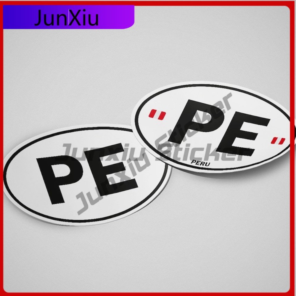 Peru PE Sticker Oval Flag Wate - Laptop Unique Accessories recension och pris